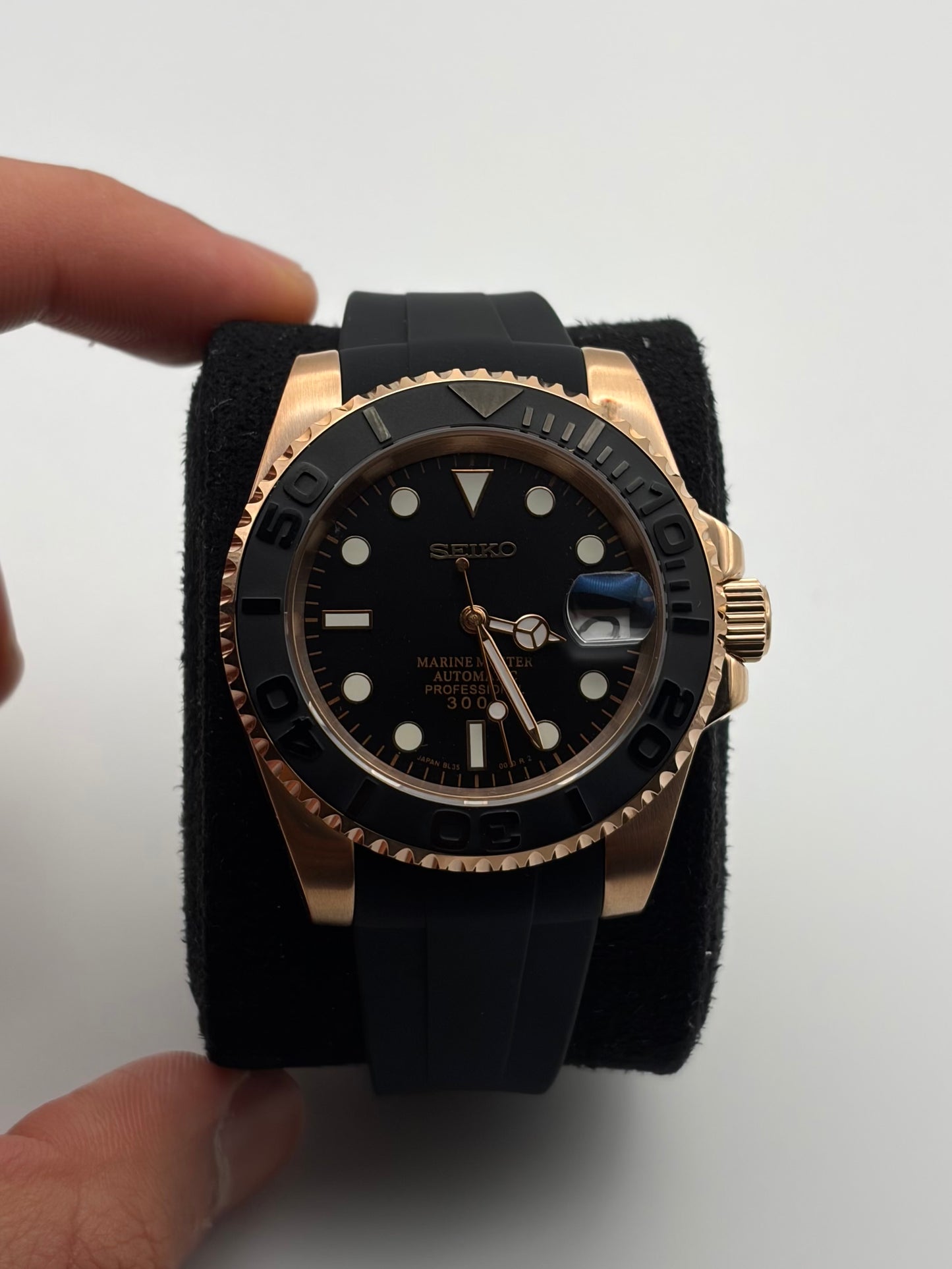 Yacht Master rose gold oysterflex - Seiko Mod