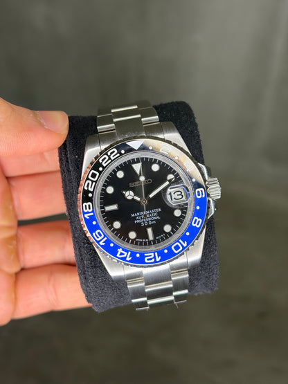GMT Master II Batman Blue & Black bezel - Seiko Mod