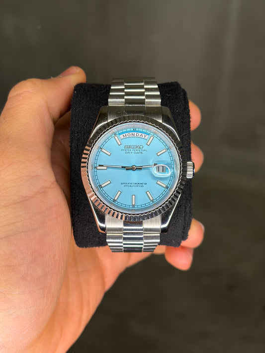 Baby Blue DayDate - Seiko Mod
