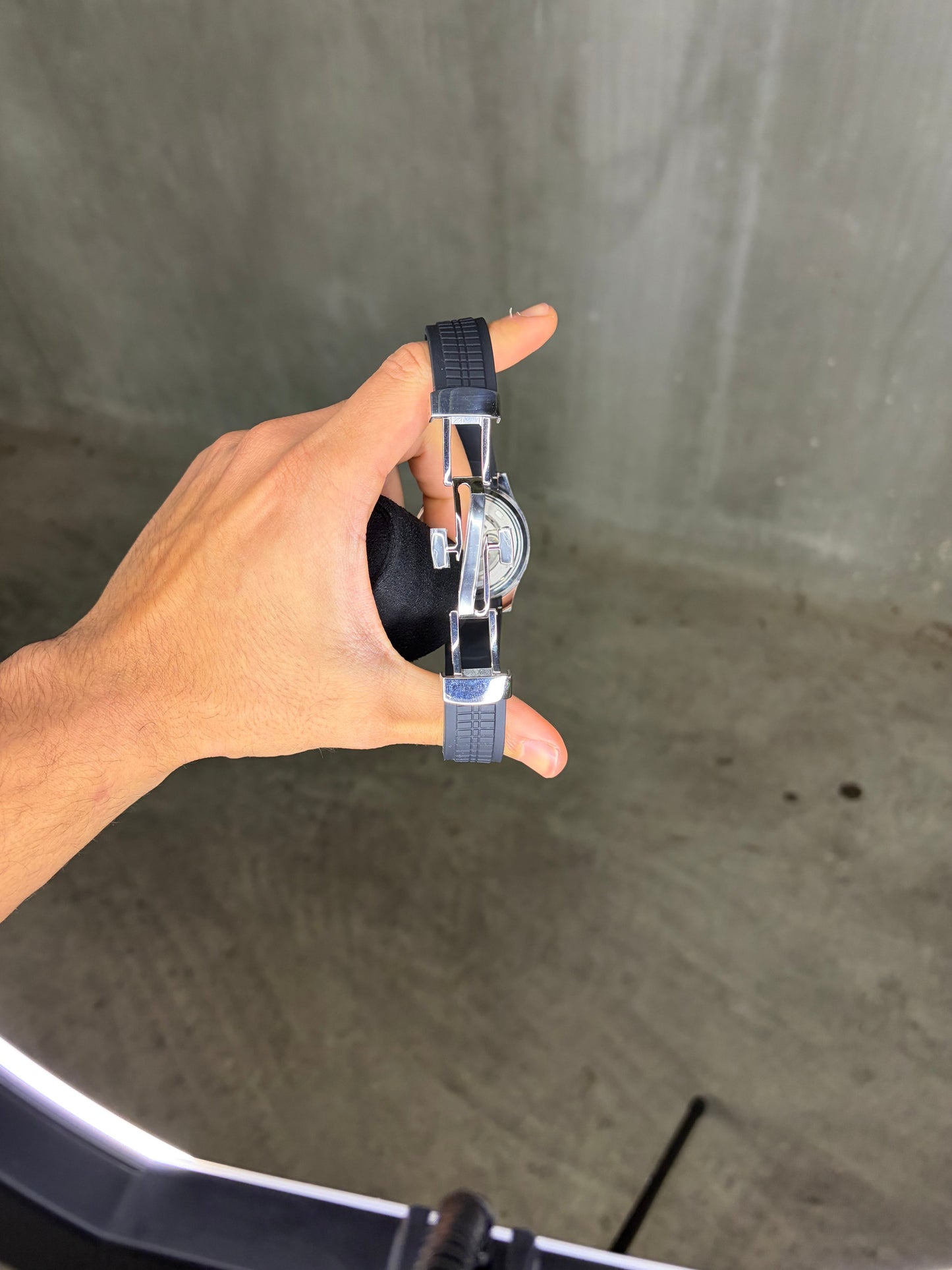 Black and silver Aquanaut - Seiko Mod