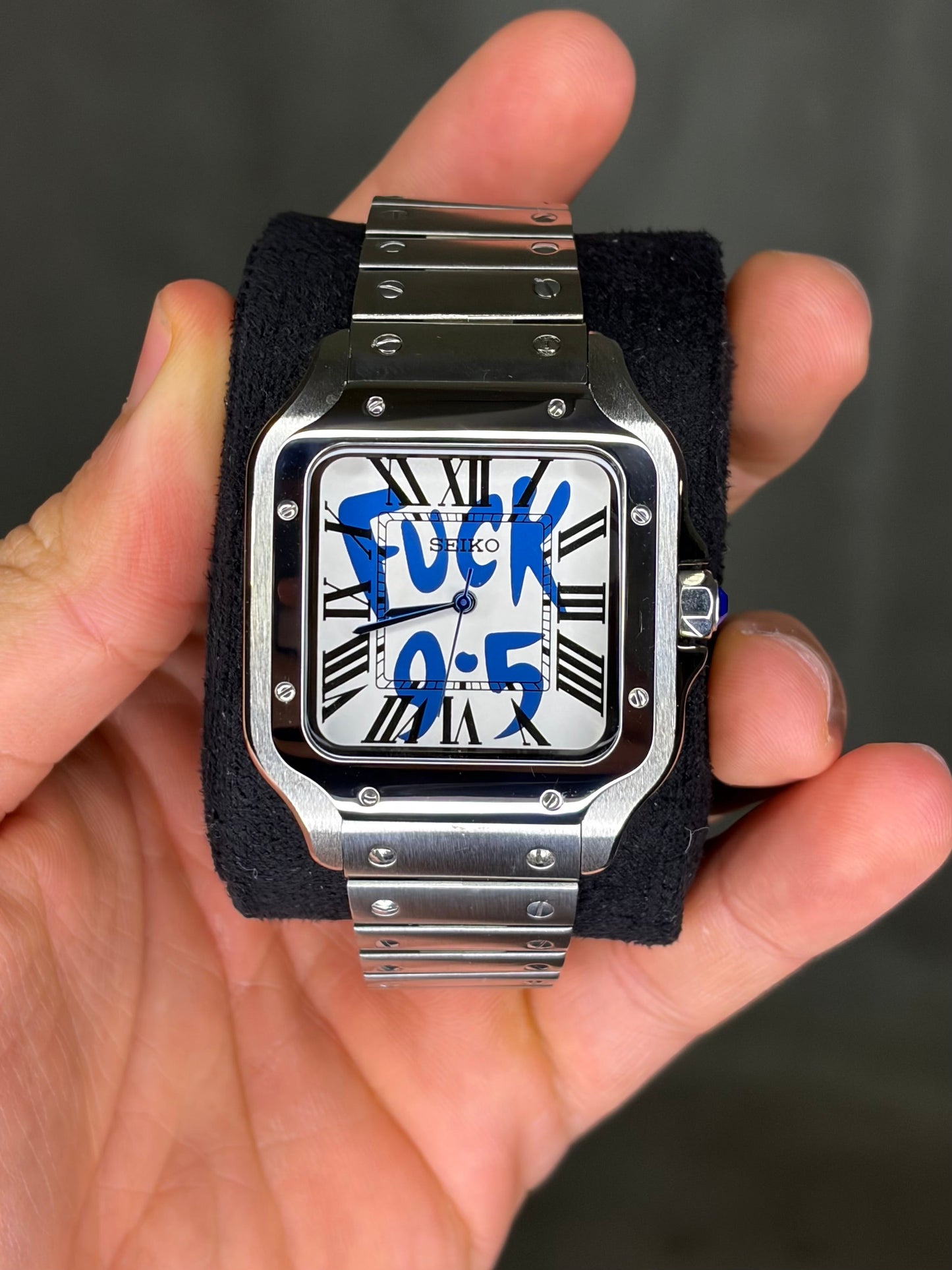 Santos Blue Fuck 9-5 - Seiko Mod