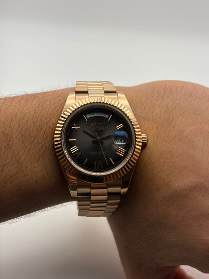 Smoke dial Daydate - Seiko Mod