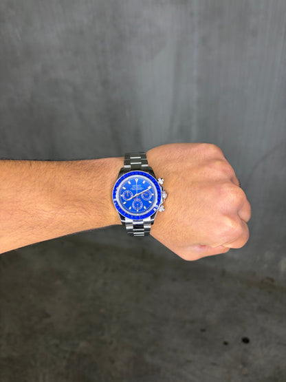 Daytona Emerald Bezel Blue Dial - Seiko Mod