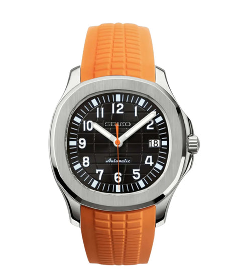 Orange & Black Aquanaut - Seiko Mod