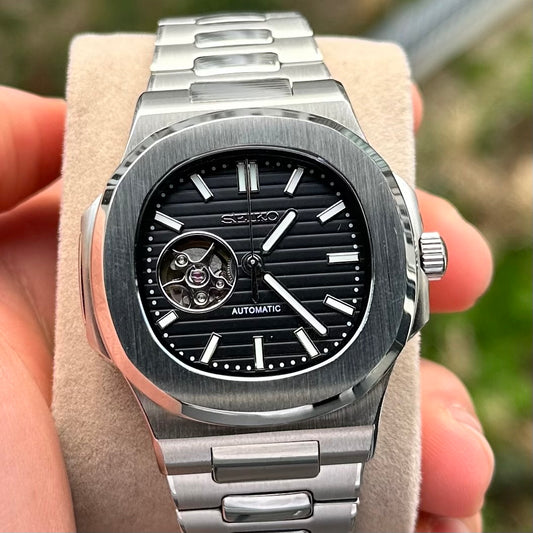 Open Heart Nautilus Skeleton - Seiko Mod